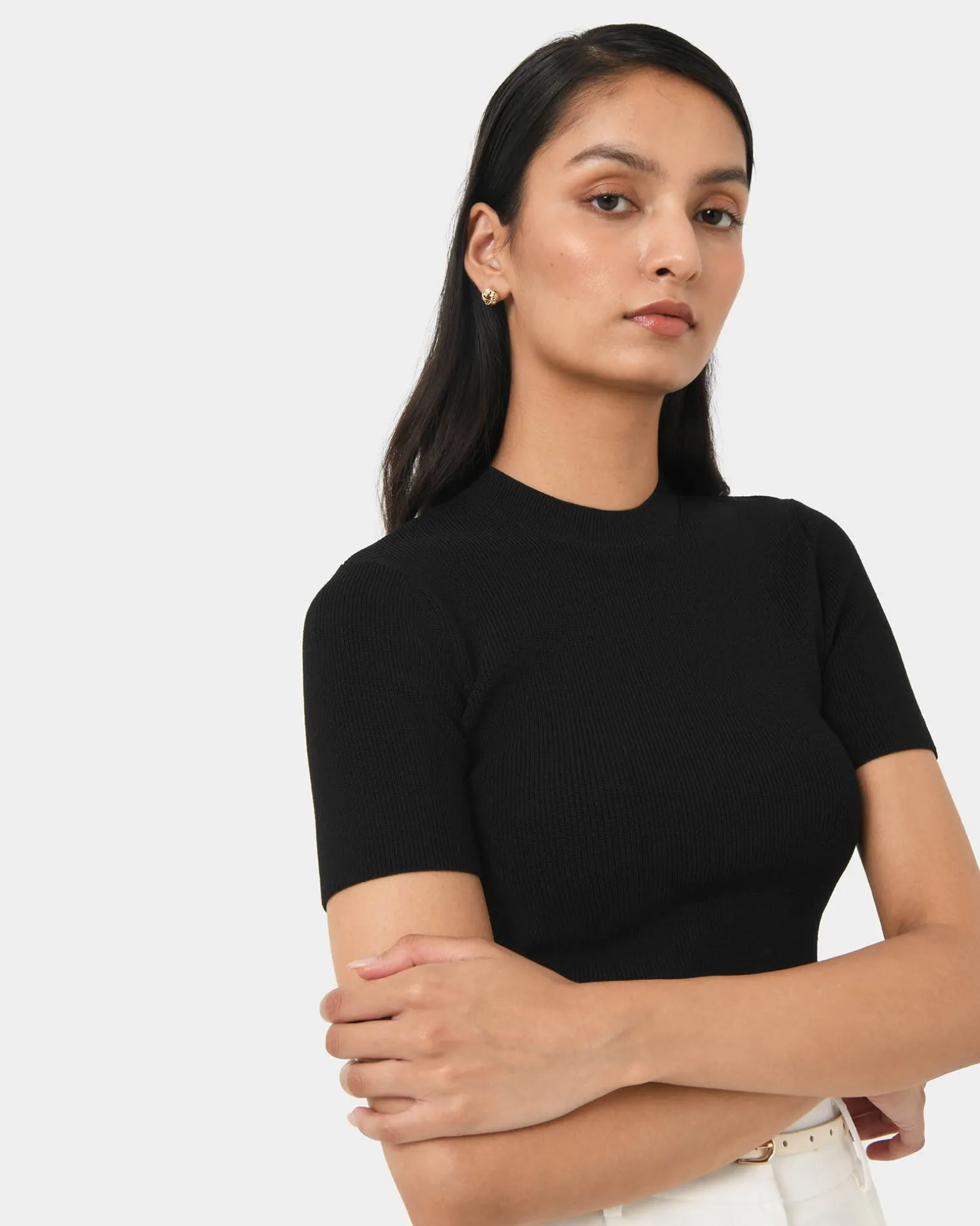 Murphy Crop Knit Top