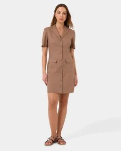 Nia Button Linen Dress