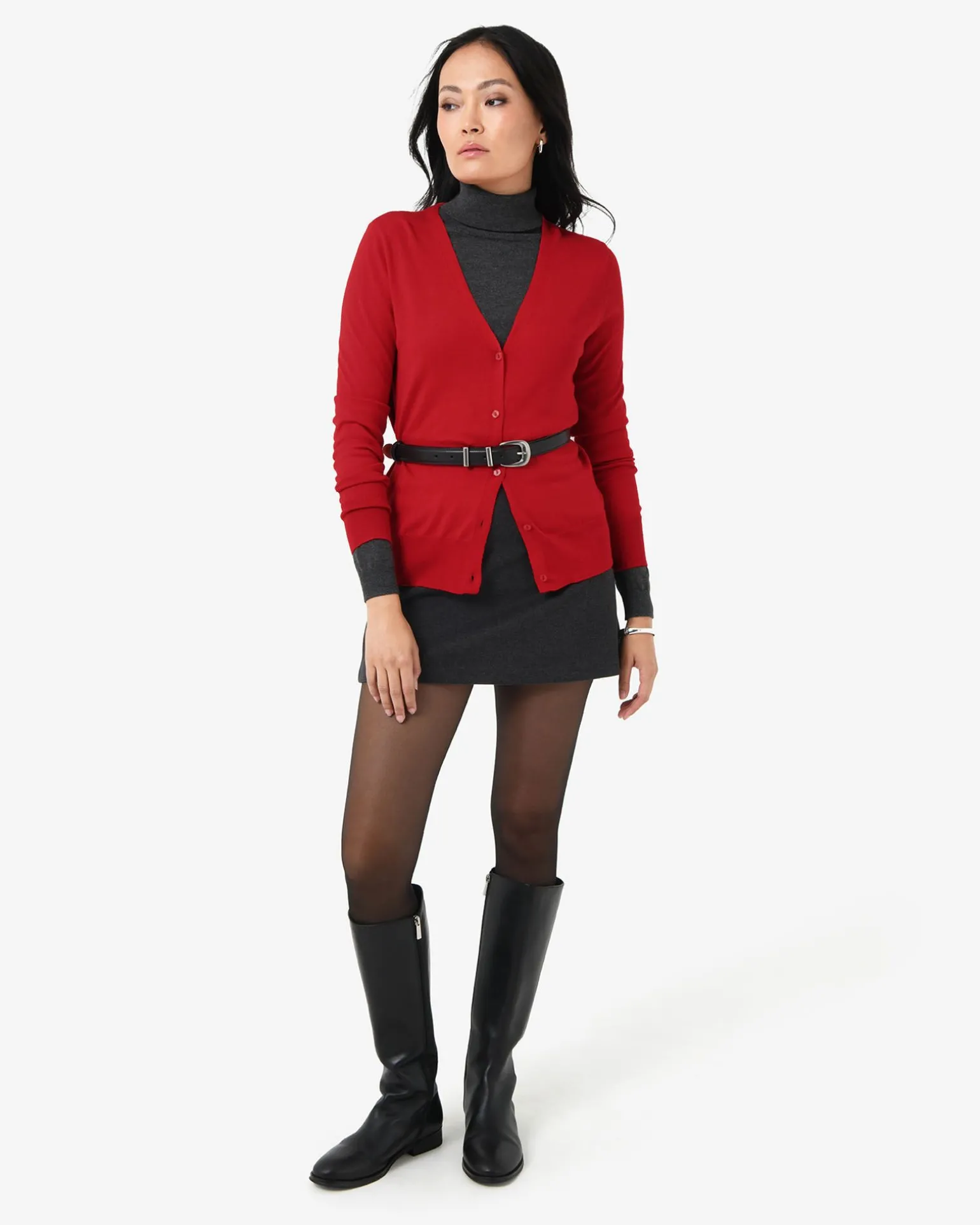 Nicolette V-neck Knit Cardigan