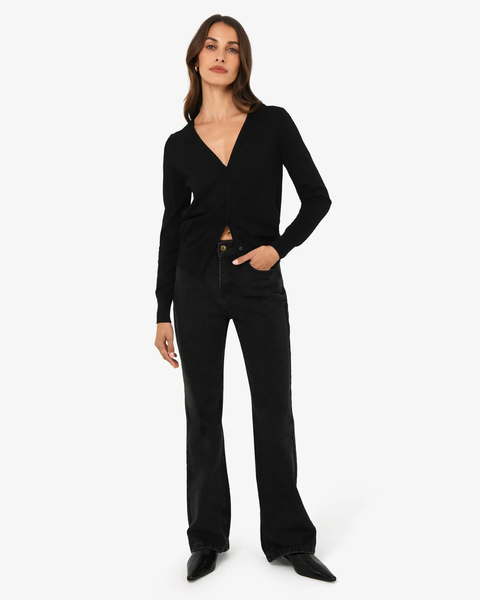 Nicolette V-neck Knit Cardigan