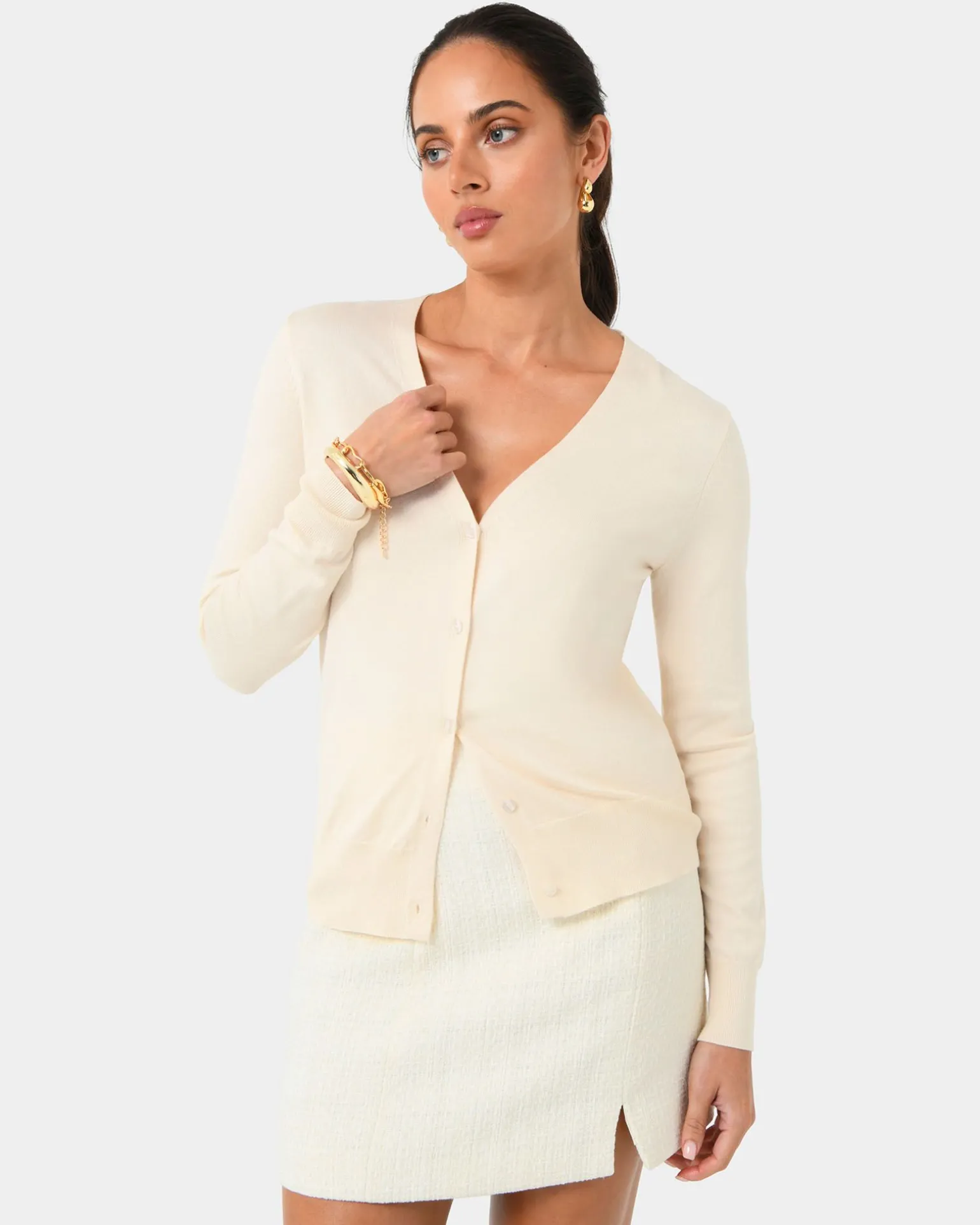 Nicolette V-neck Knit Cardigan