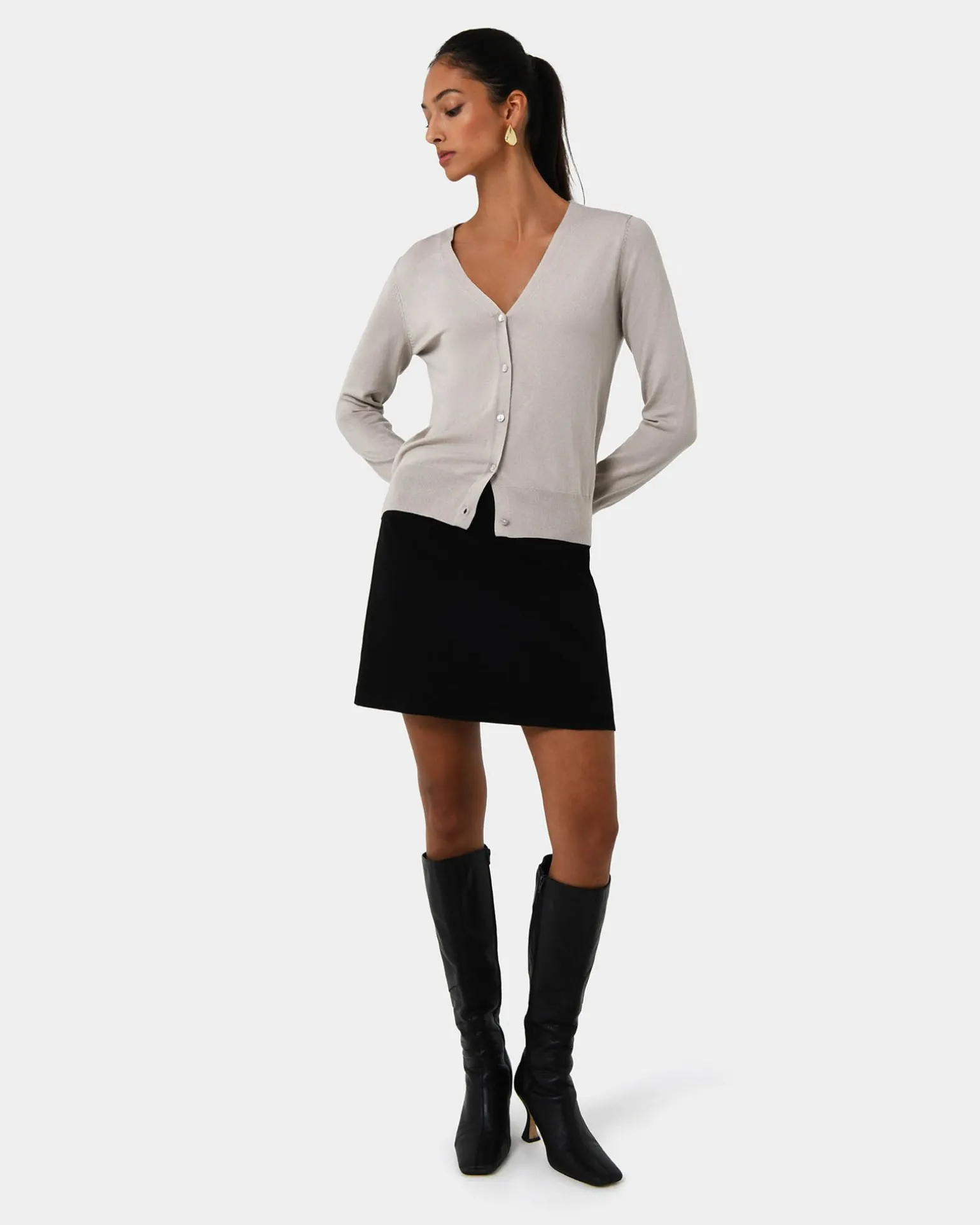 Nicolette V-neck Knit Cardigan