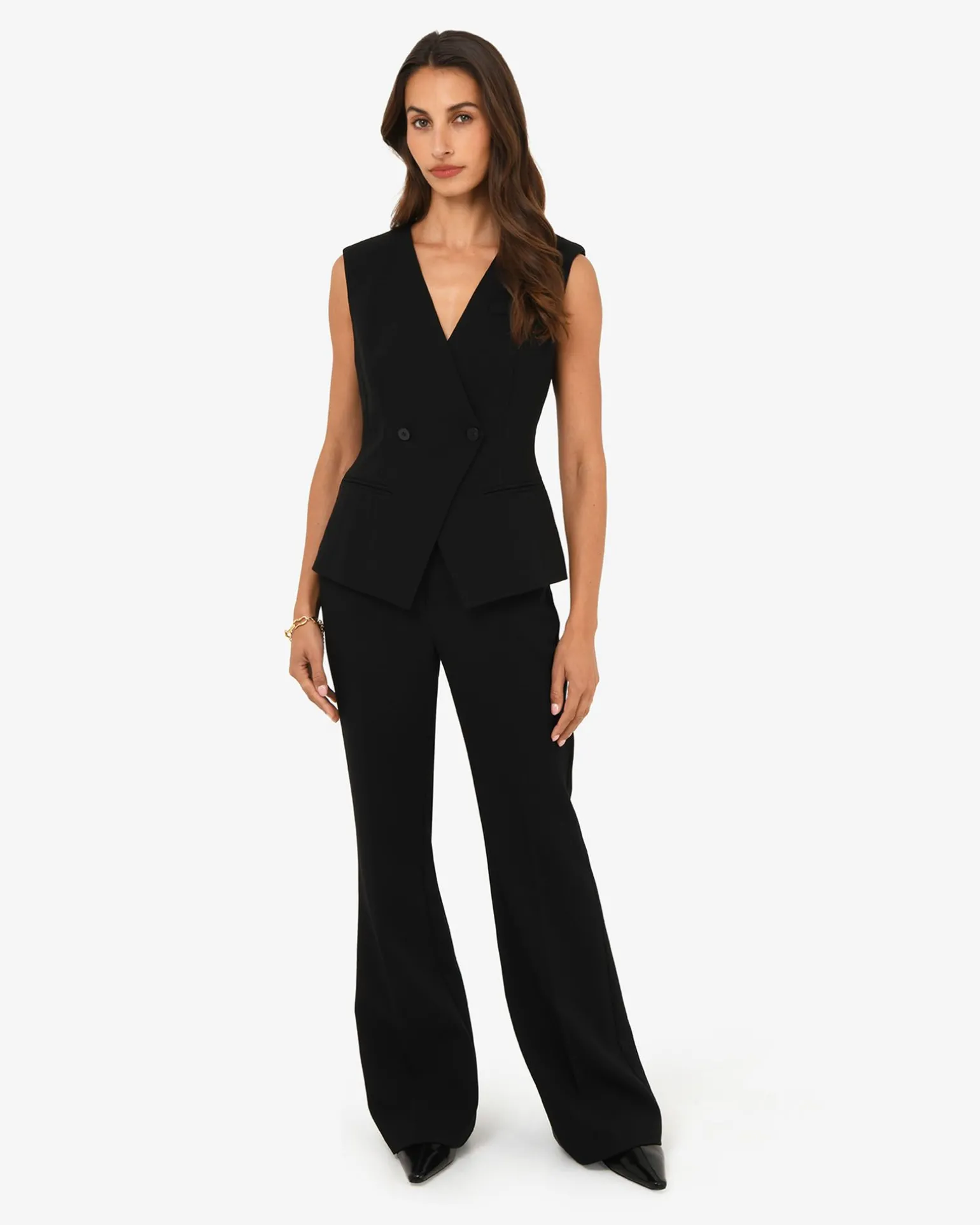 Nikki Collarless Vest