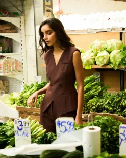 Nikki Collarless Vest