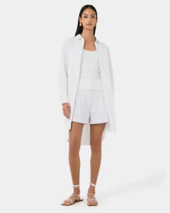 Oakley Cotton Tie Shirt Dress