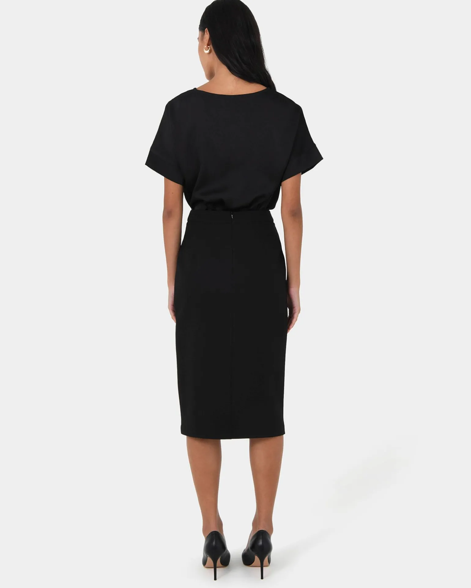 Orlanda Front Slit Skirt