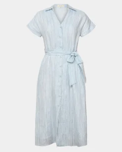 Paris Linen Midi Dress