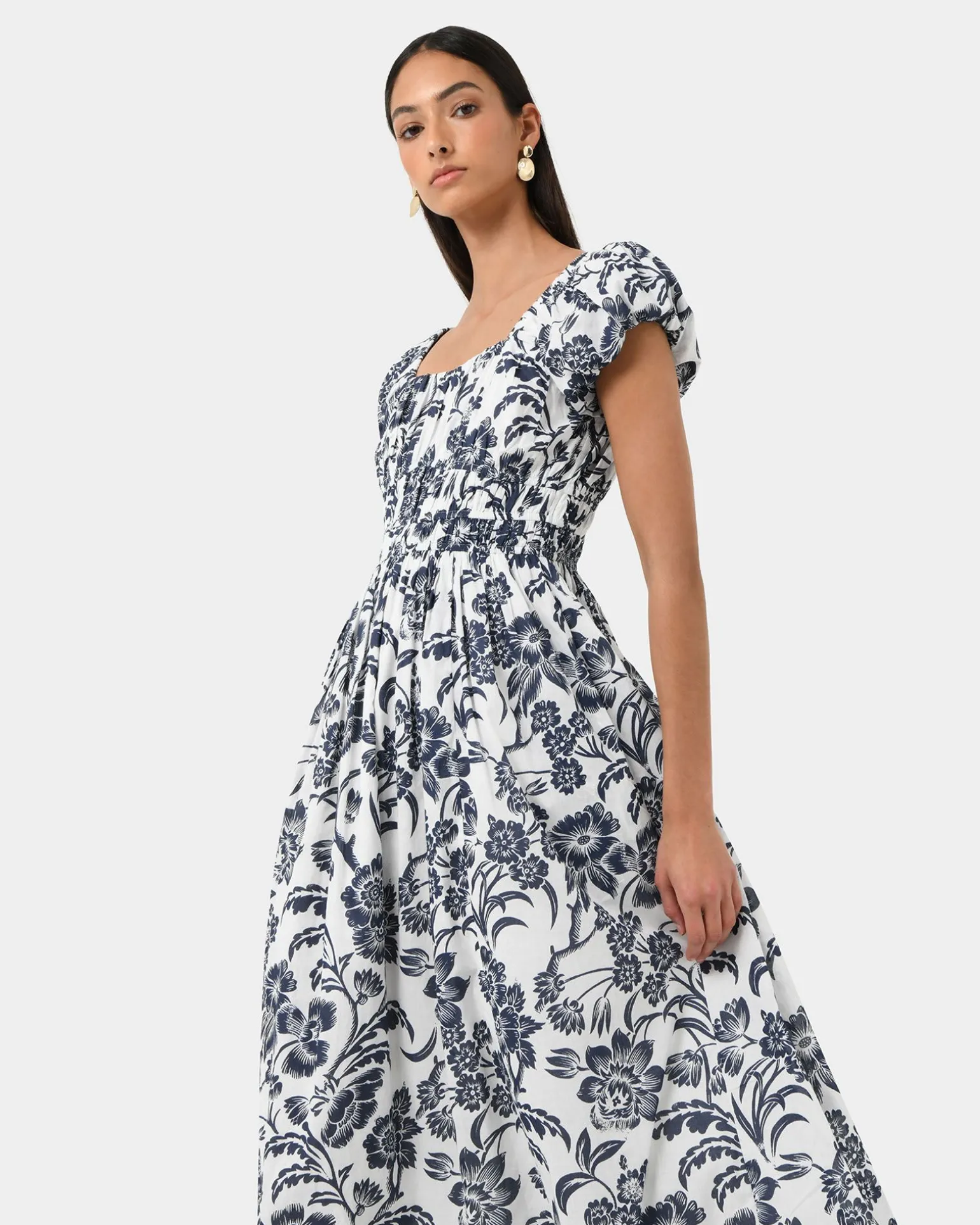 Pearl Floral Cotton Dress