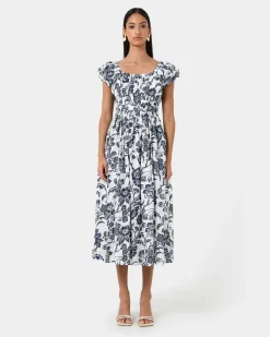 Pearl Floral Cotton Dress