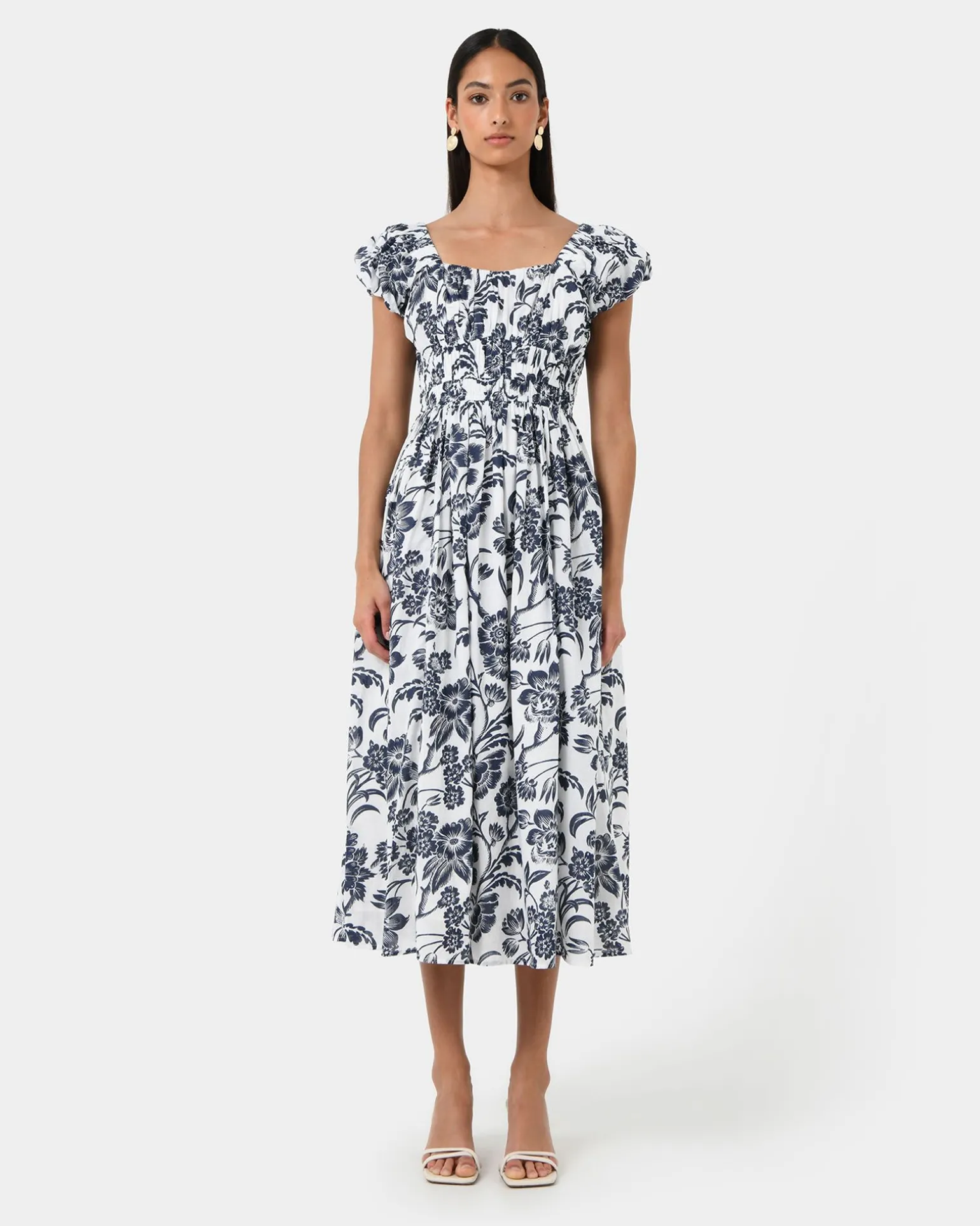 Pearl Floral Cotton Dress