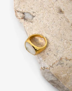 Pearl Mirage Statement Ring