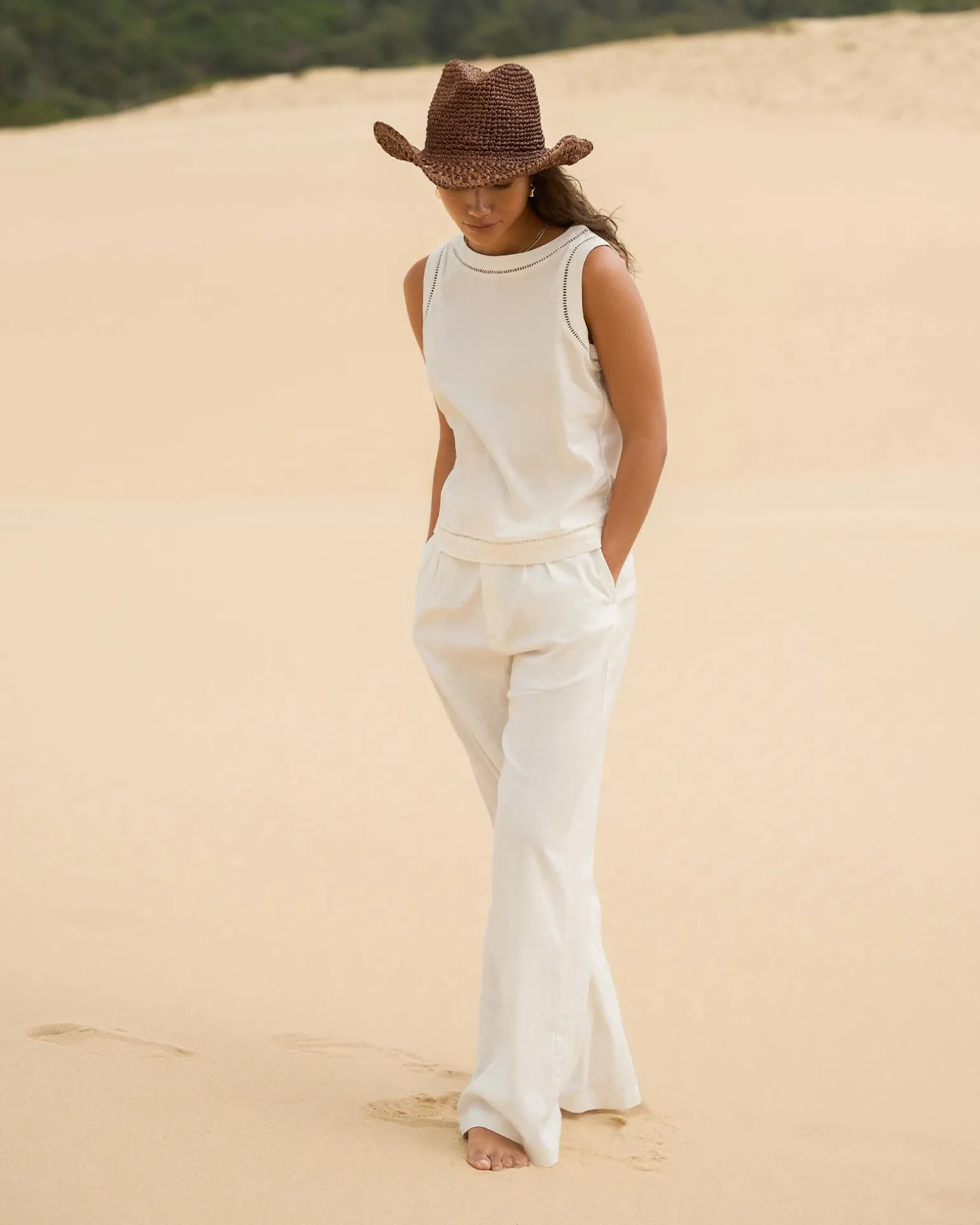 Perry Linen Tailored Pants