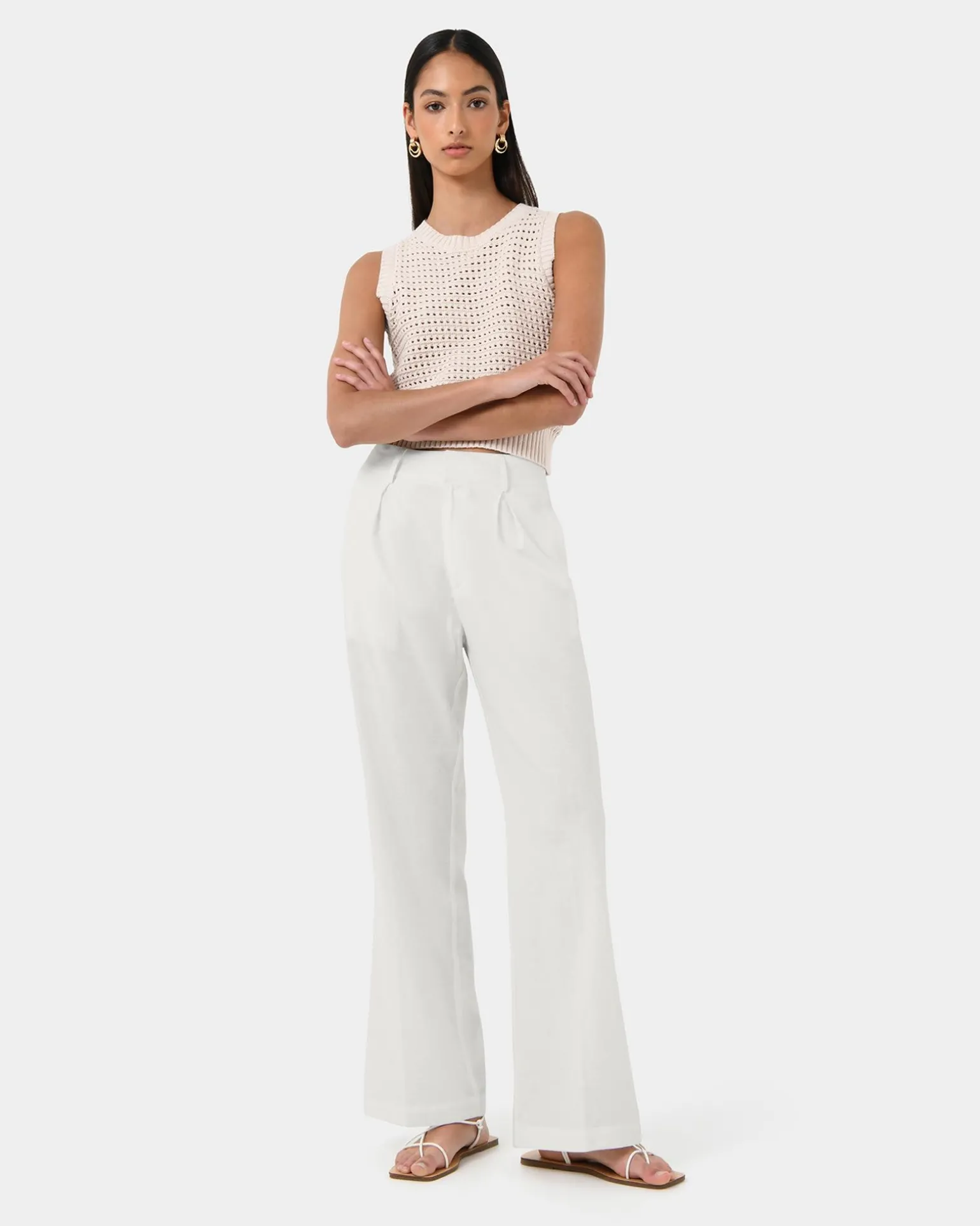 Perry Linen Tailored Pants