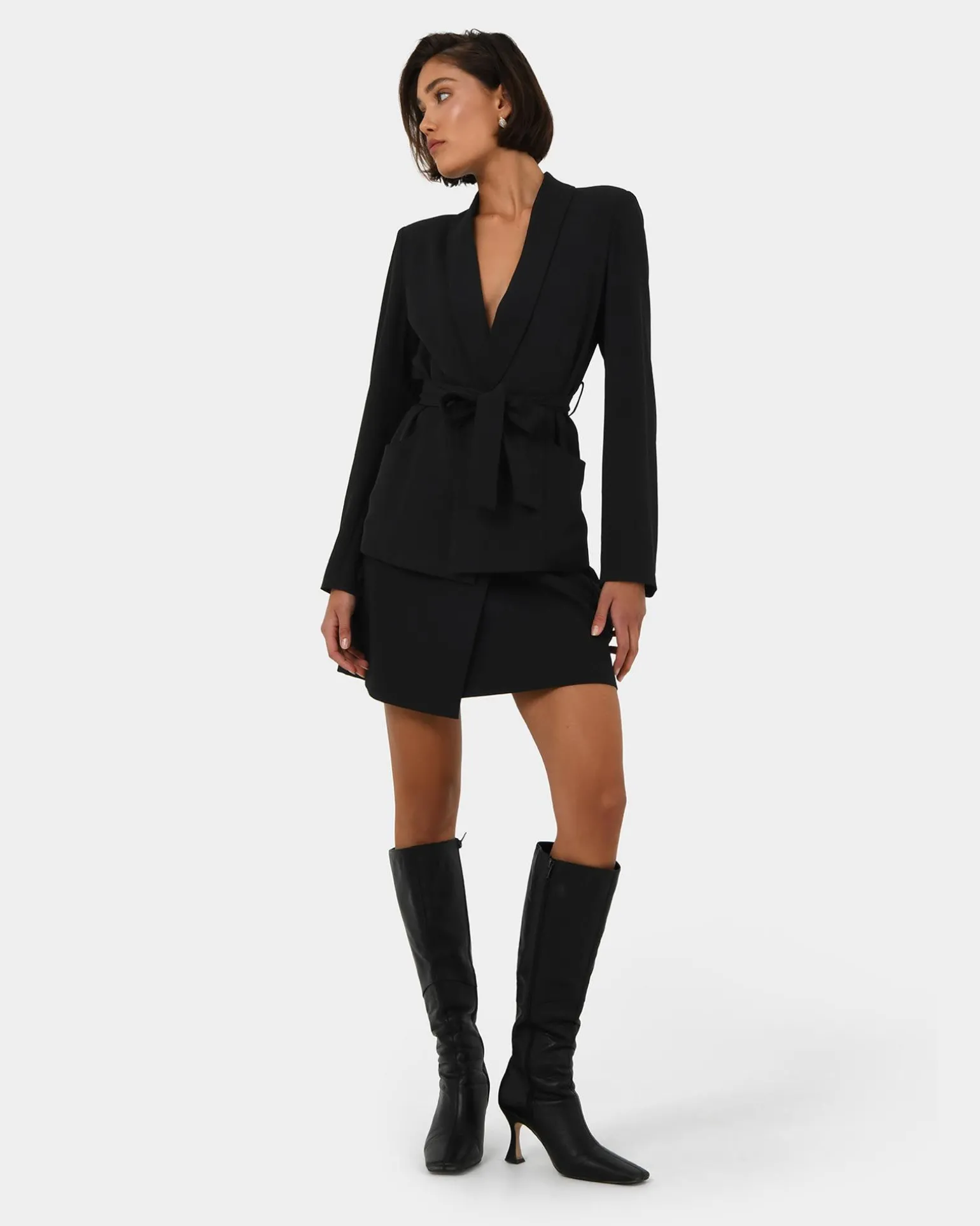 Rain Belted Blazer