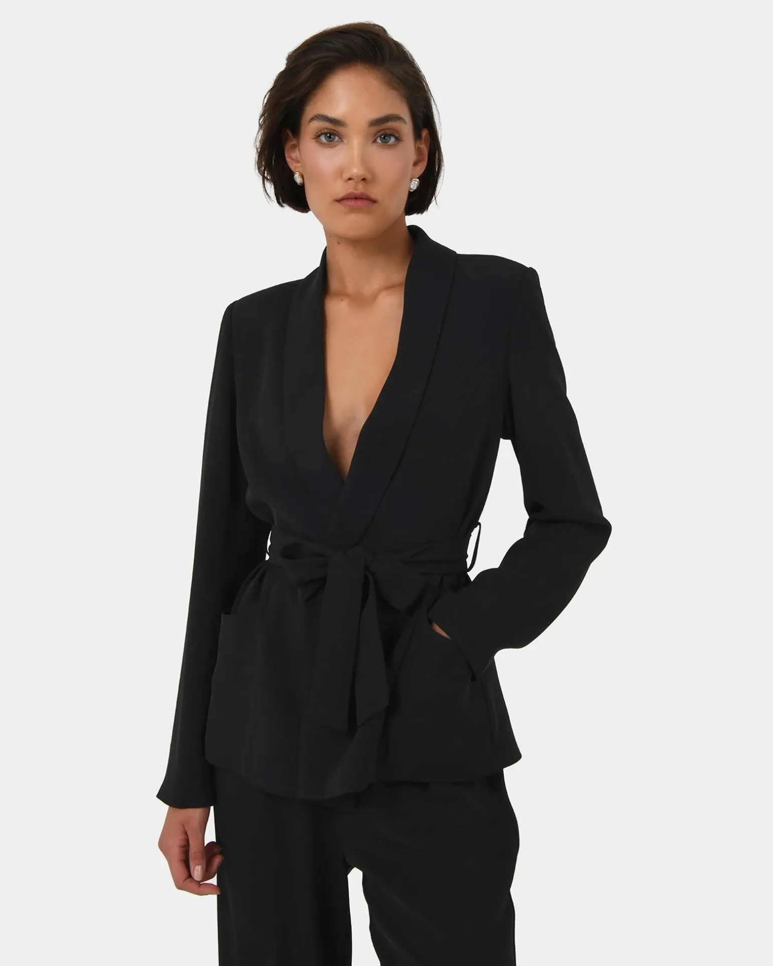 Rain Belted Blazer