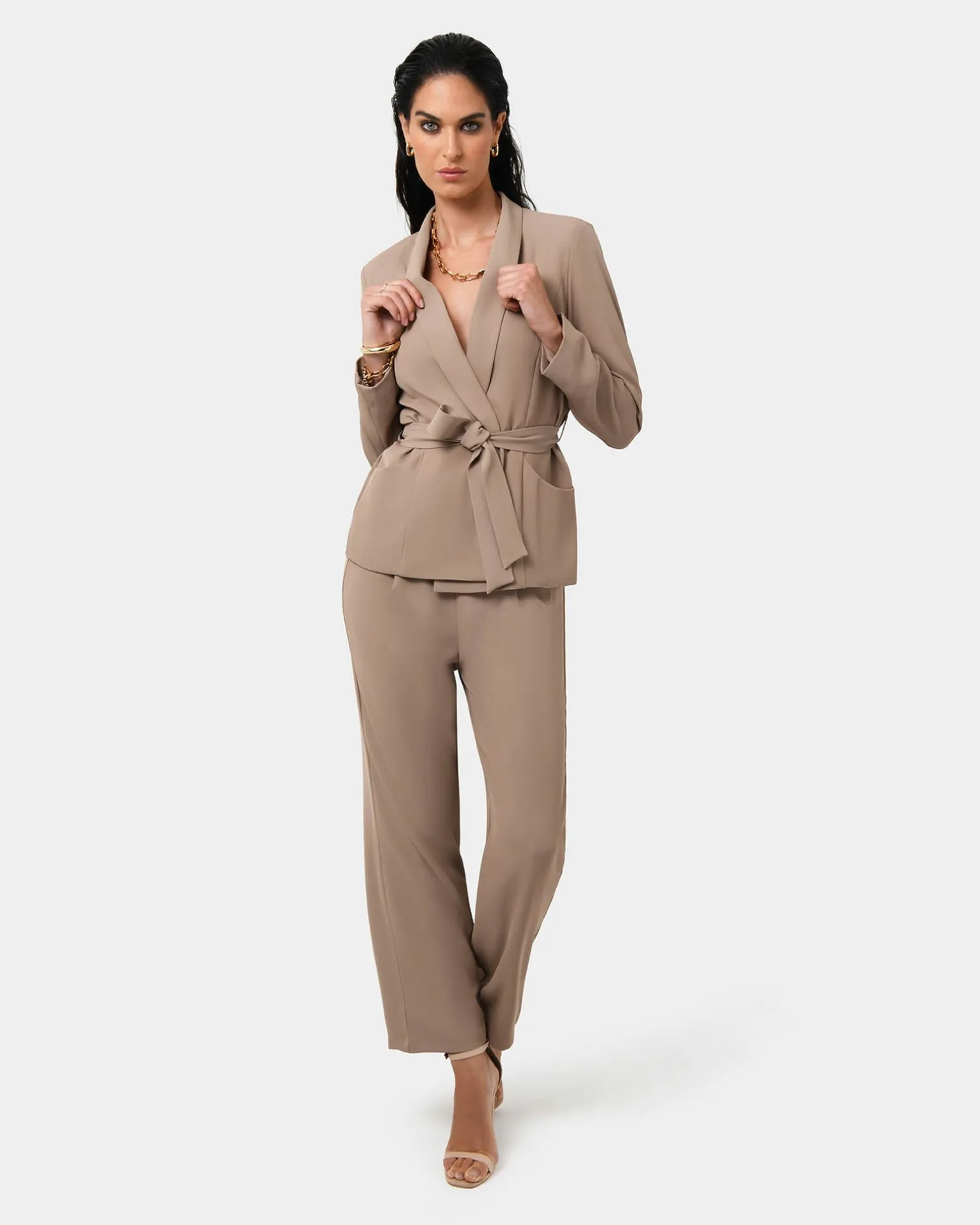 Rain Belted Blazer