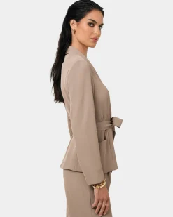 Rain Belted Blazer