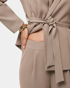Rain Elastic Waist Pants