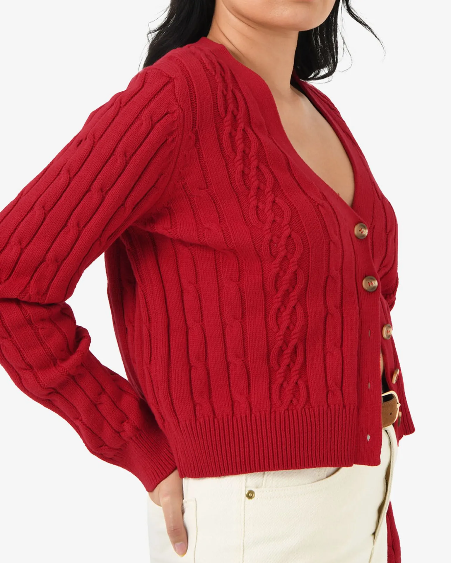Rhodes Cable Knit Cardigan