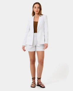 Ria Stripe Cotton Jacket
