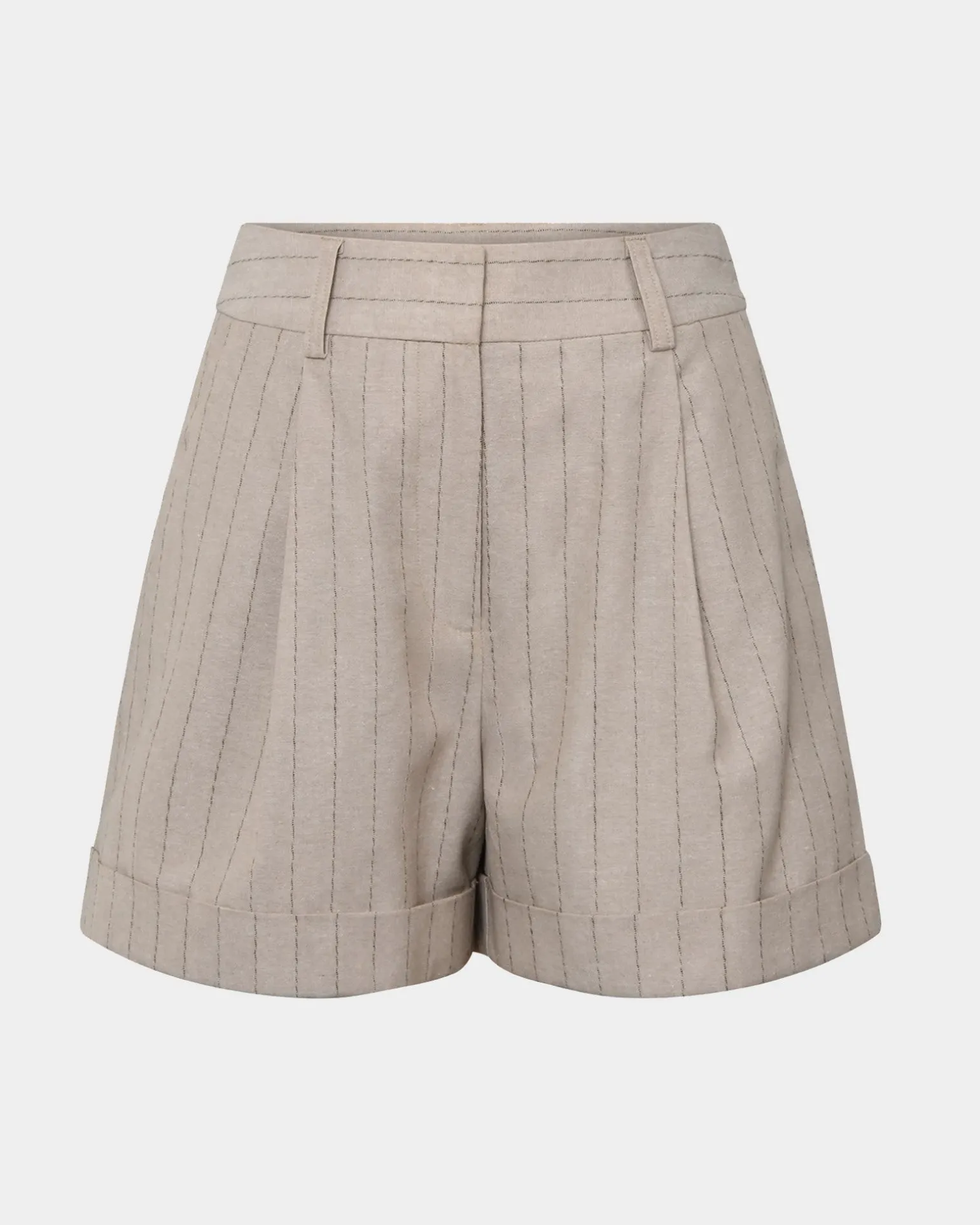Ria Stripe Cotton Shorts