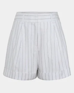 Ria Stripe Cotton Shorts