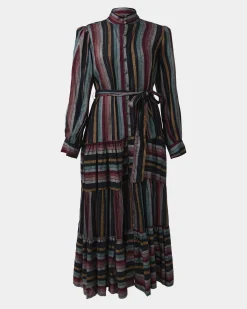 Roxana Linen Tiered Maxi Dress