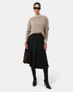 Ryan Pleated Midi Skirt