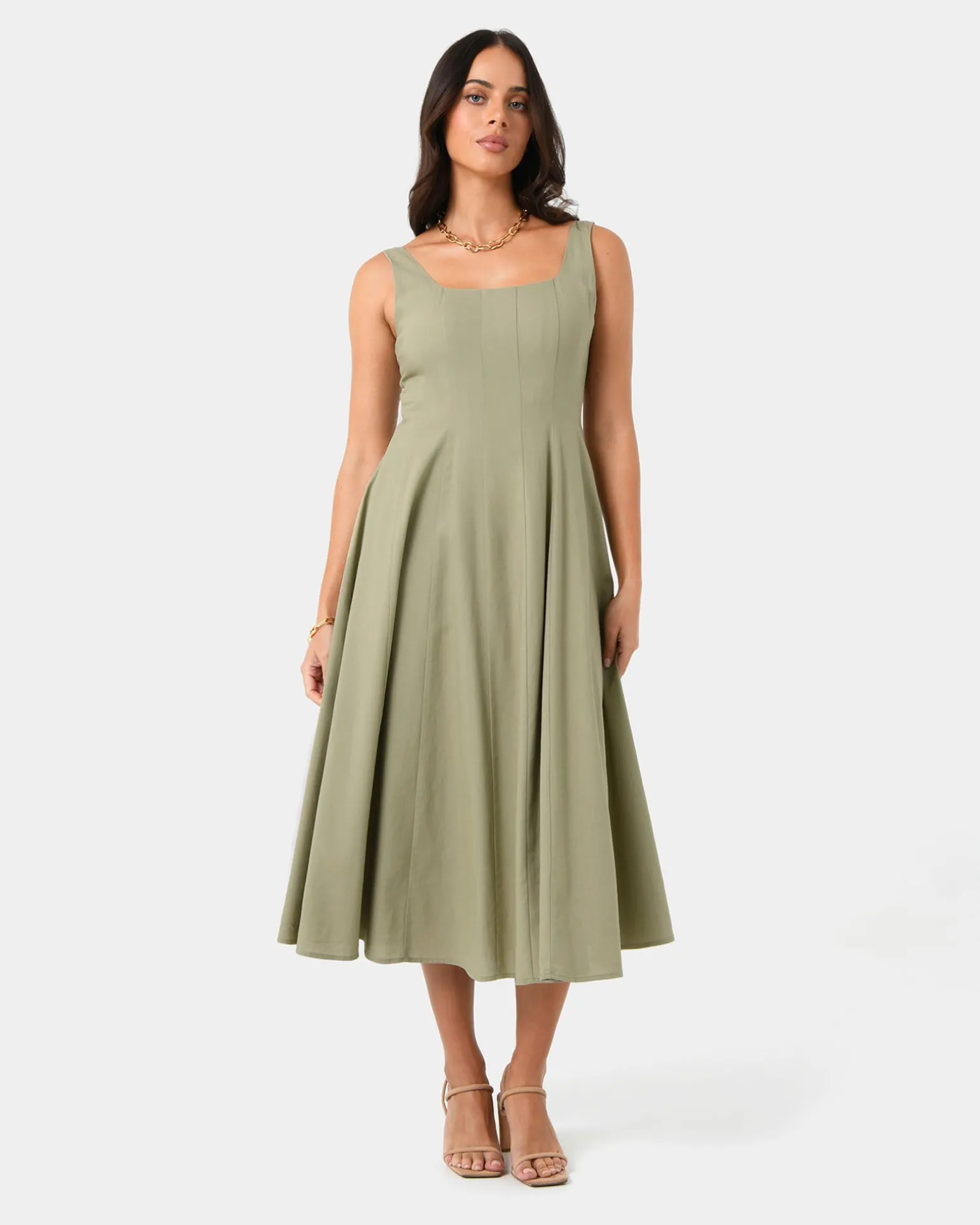 Saira 2 Linen A-line Dress