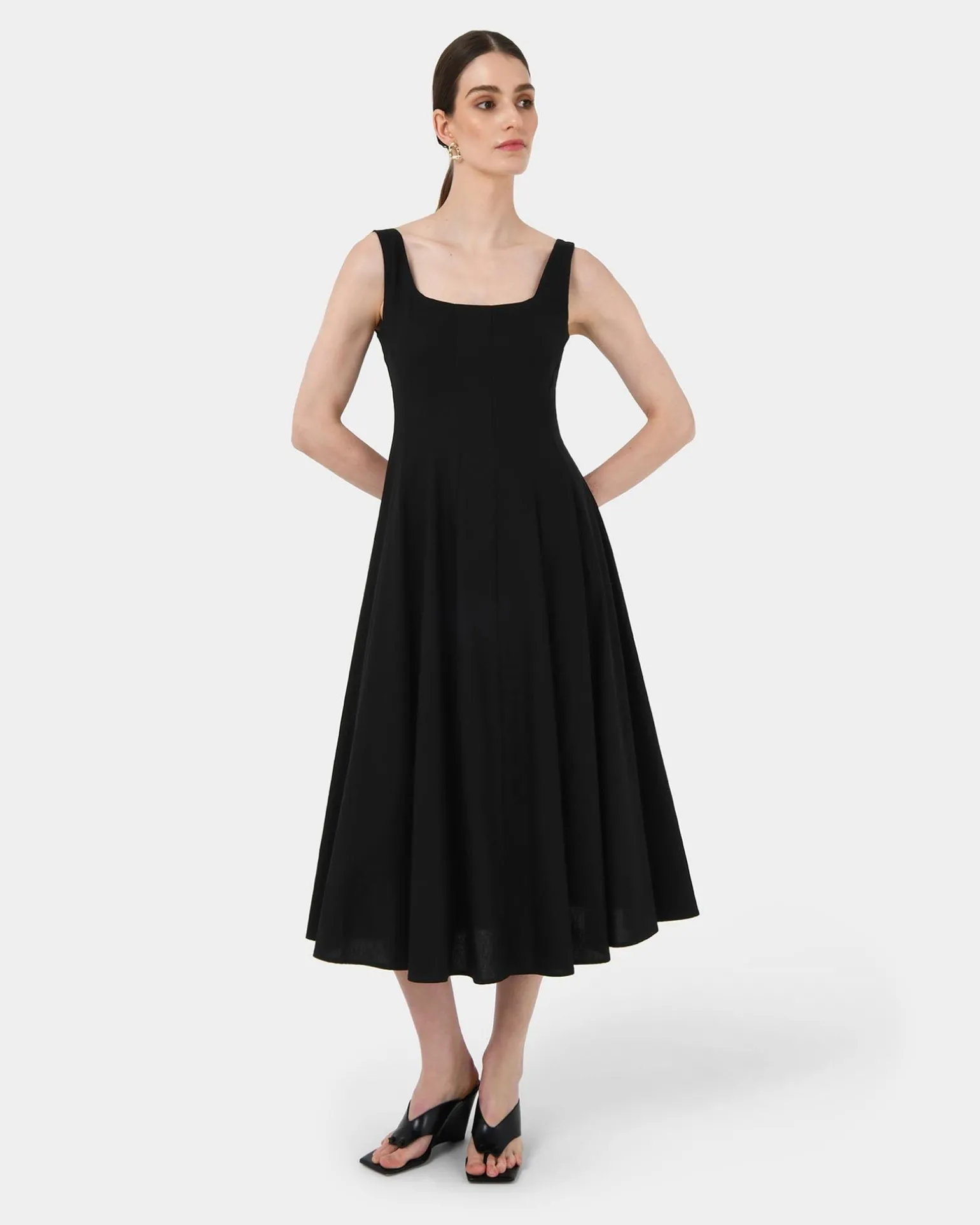 Saira 2 Linen A-line Dress