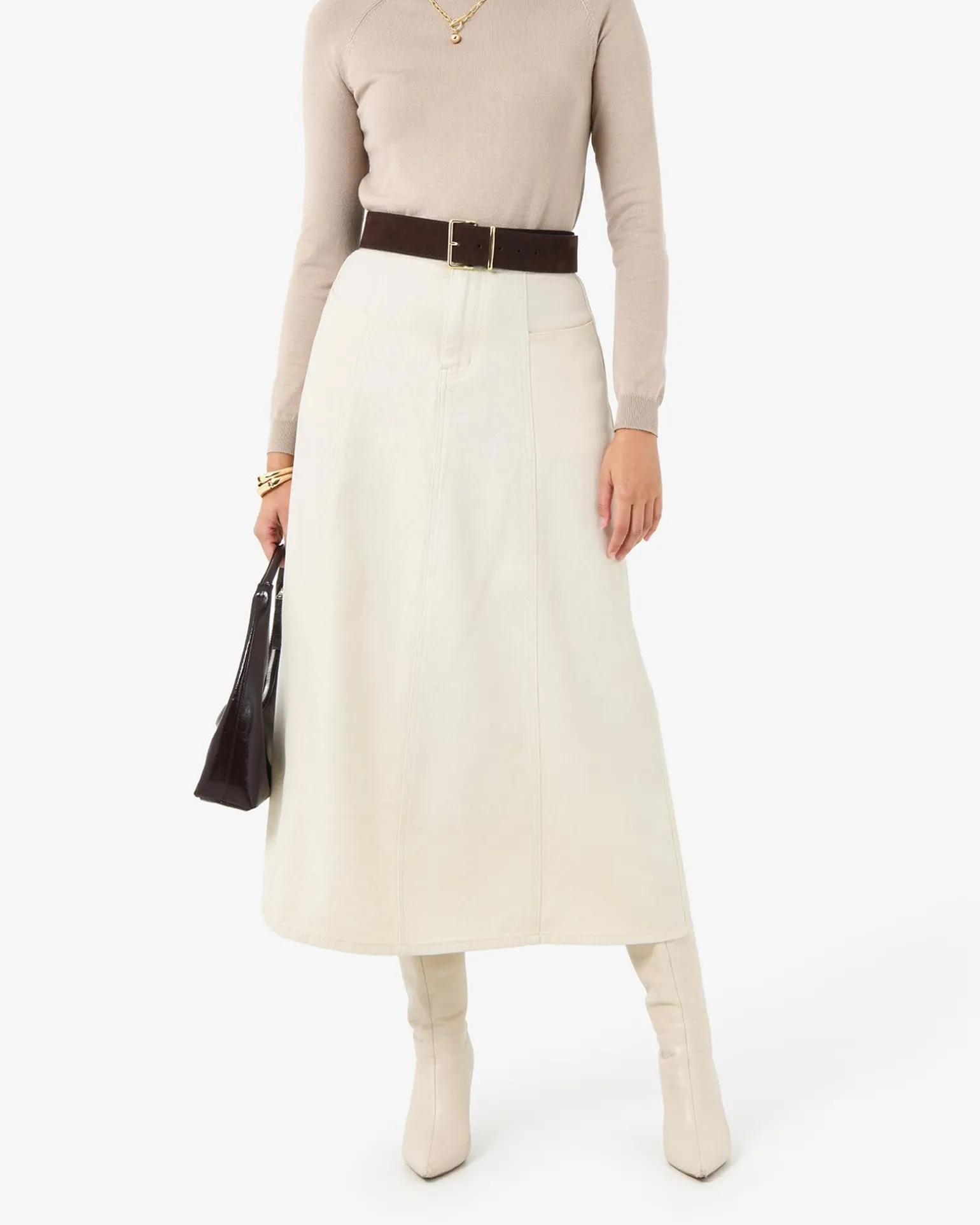 Sam Panel Denim Skirt