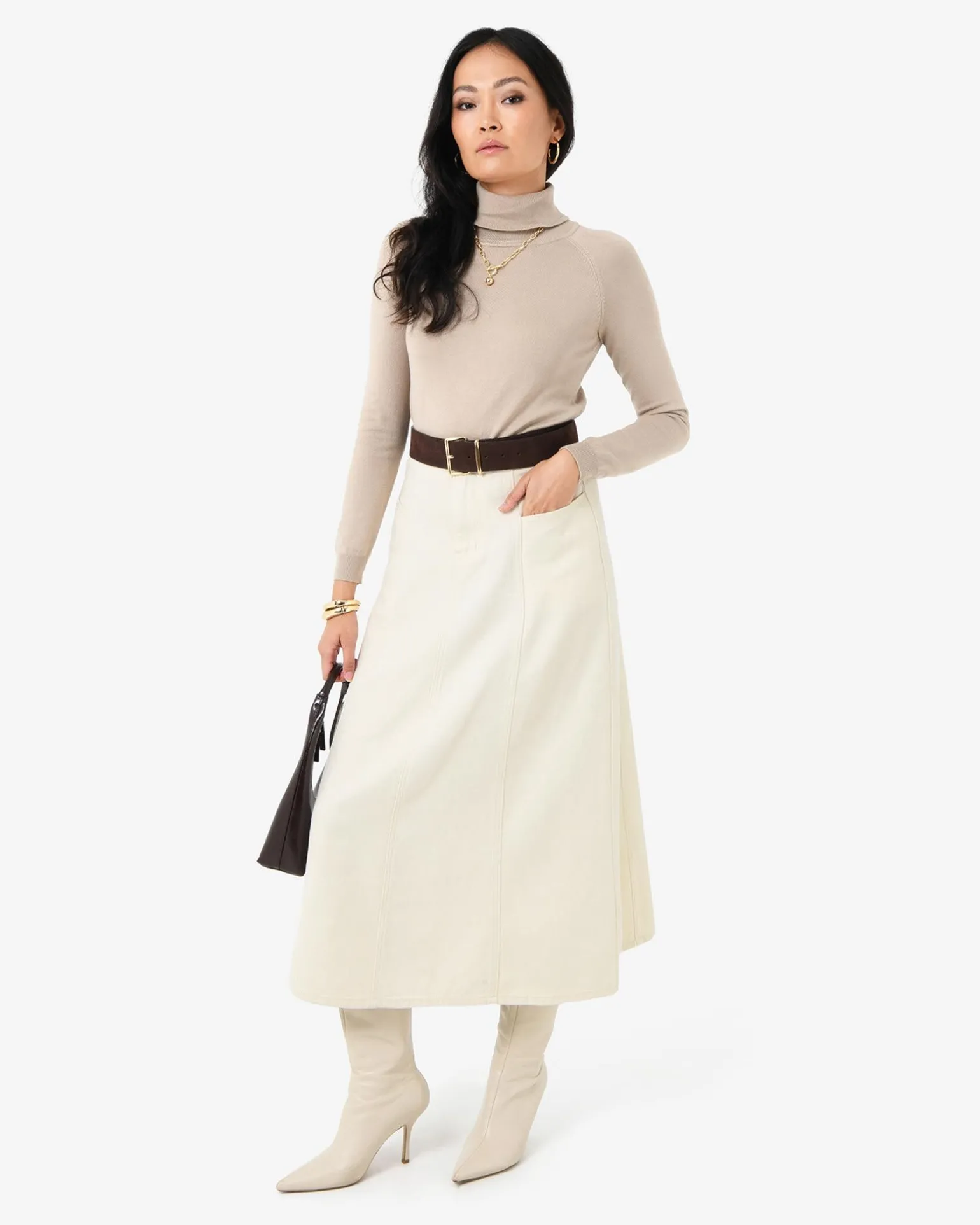 Sam Panel Denim Skirt