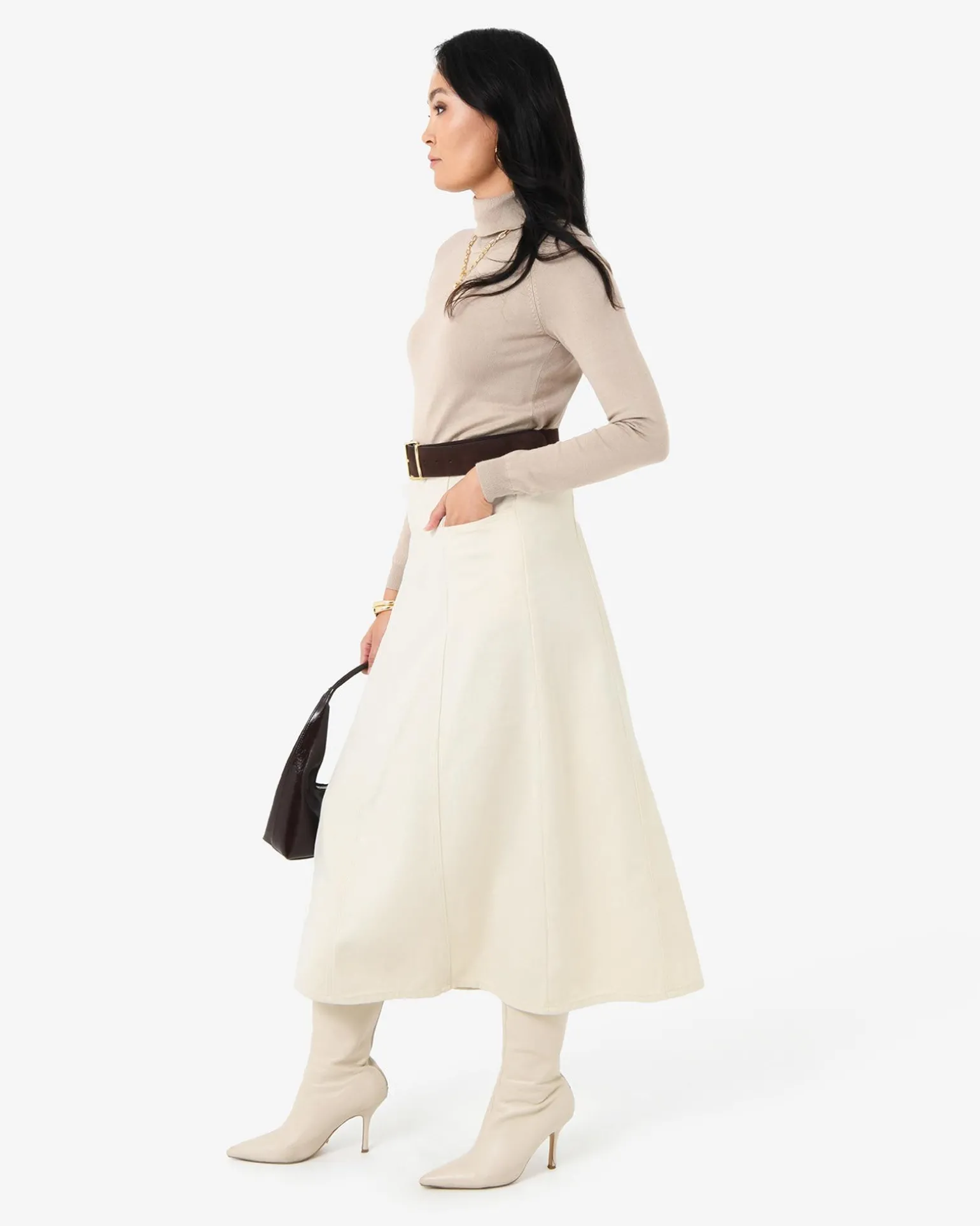 Sam Panel Denim Skirt