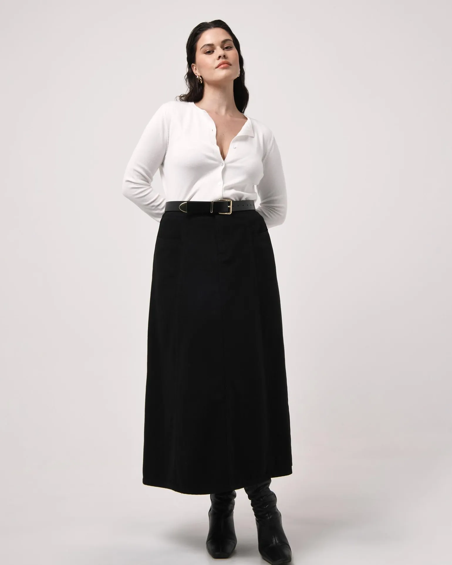 Sam Panel Denim Skirt