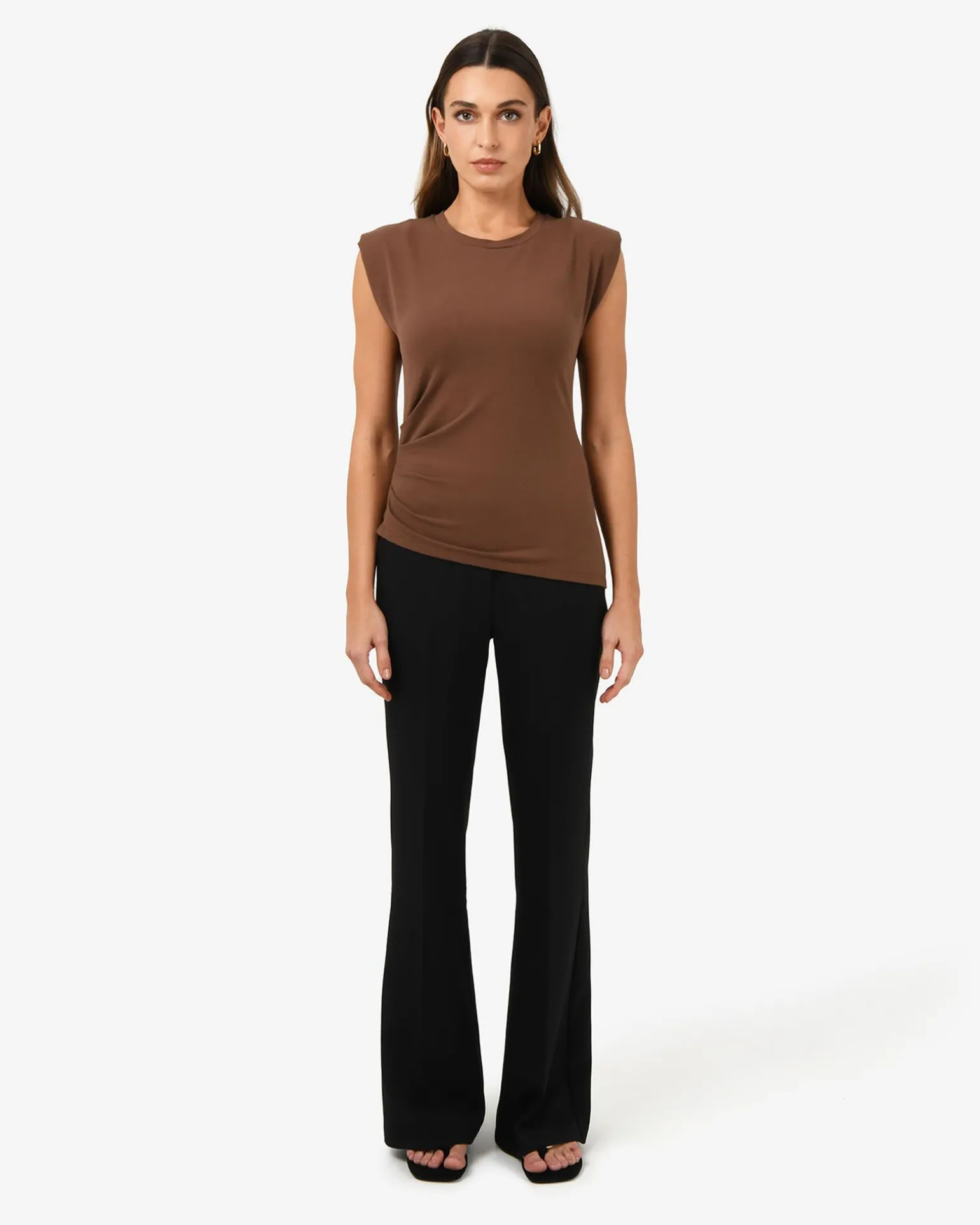 Sarah Padded Ruched Jersey Top