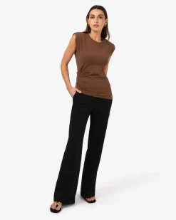 Sarah Padded Ruched Jersey Top