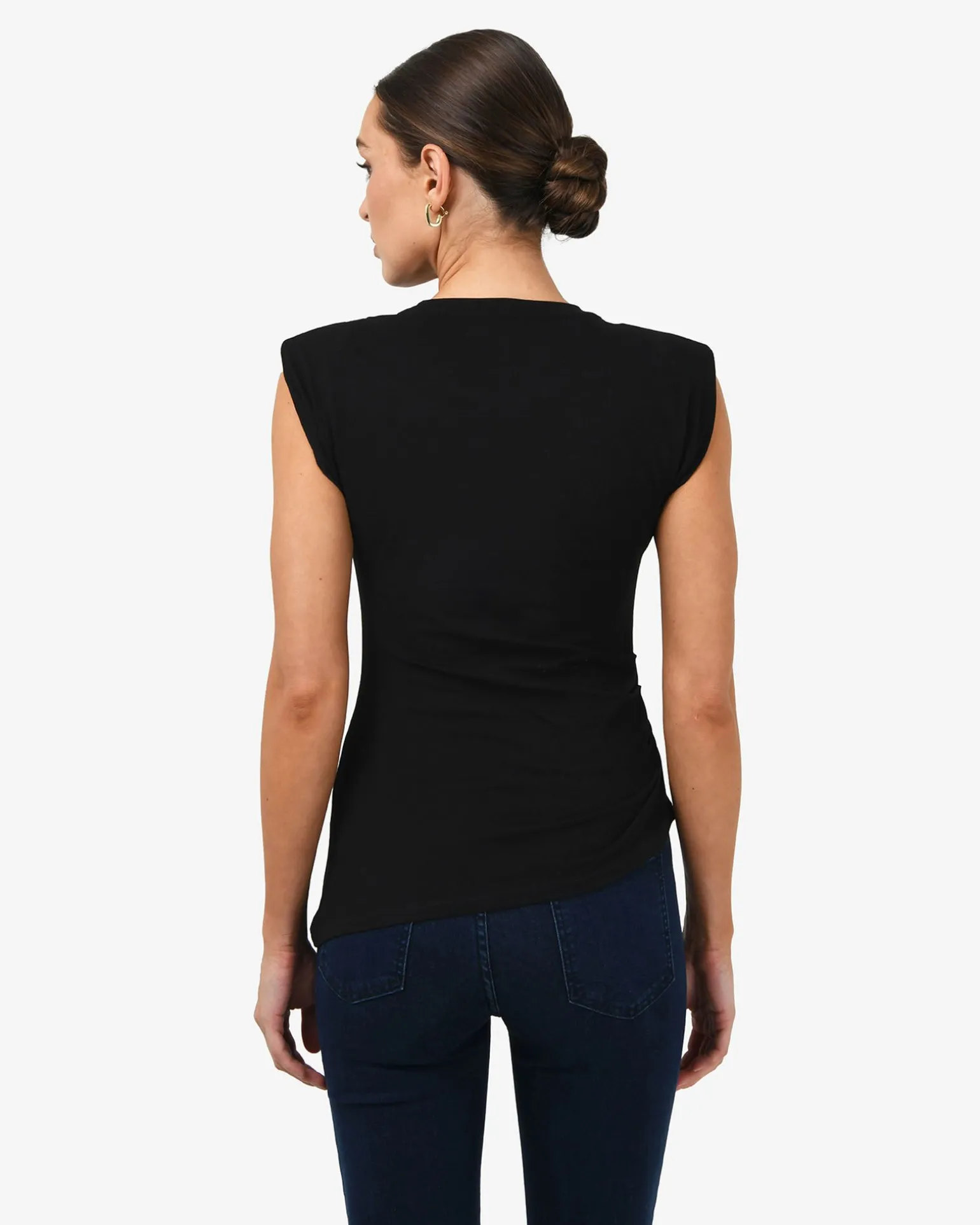Sarah Padded Ruched Jersey Top