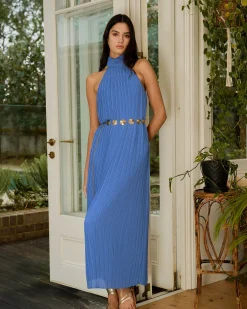 Shelly Chiffon Pleated Dress