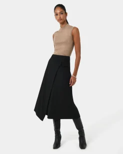 Sofia Wrap Midi Skirt