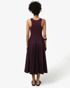 Soho Cotton & Knit Midi Dress