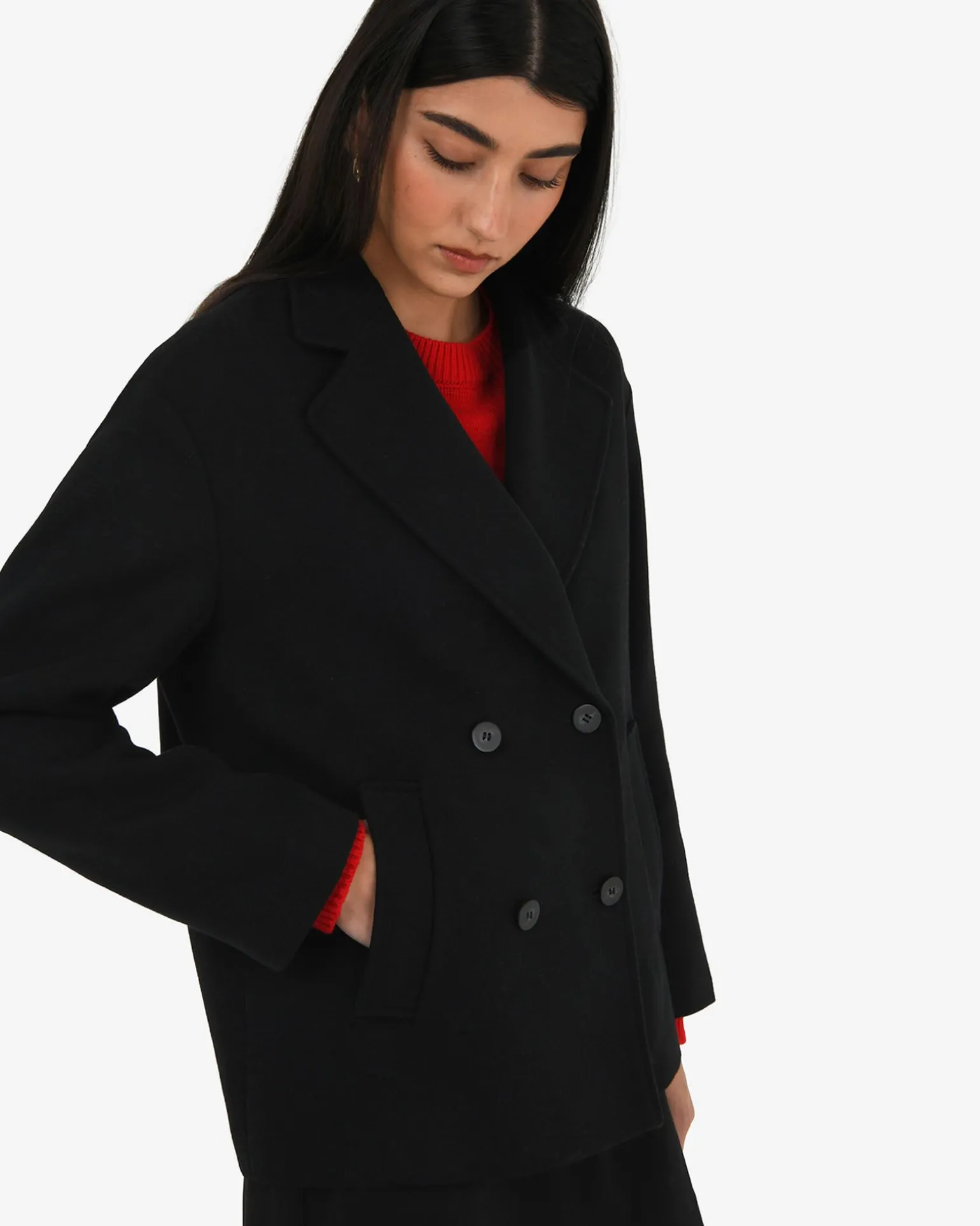 Tamara Cropped Peacoat