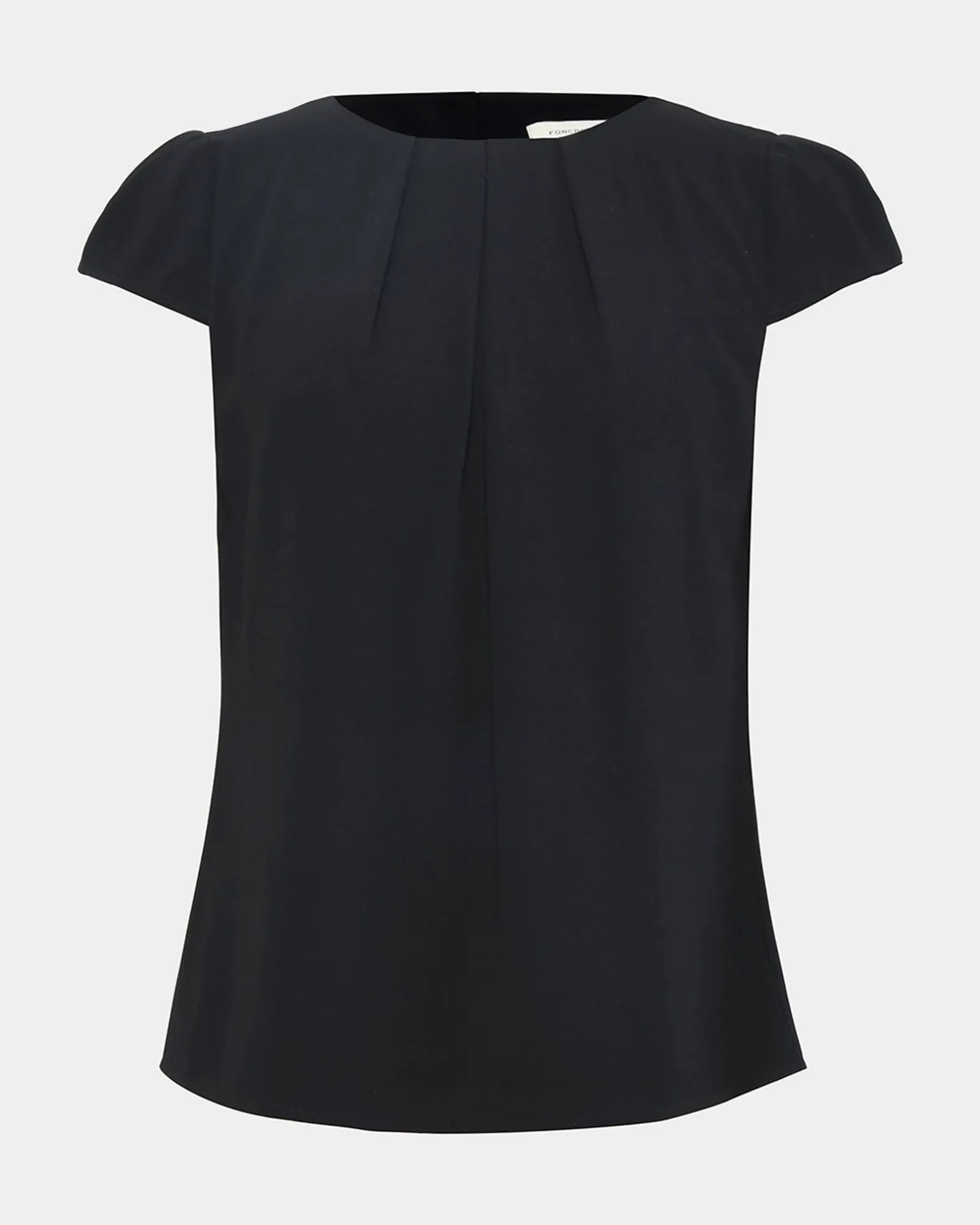 Tamera Pleated Round Neck Top