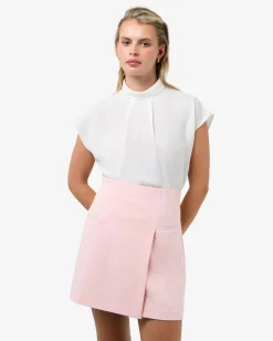 Tiara High Neck Shell Top