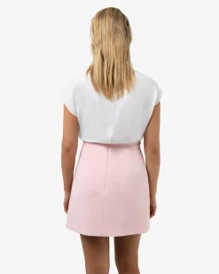 Tiara High Neck Shell Top