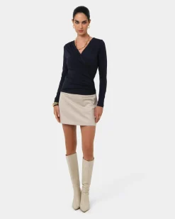 Tika Crossover Ruched Top