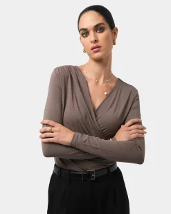 Tika Crossover Ruched Top
