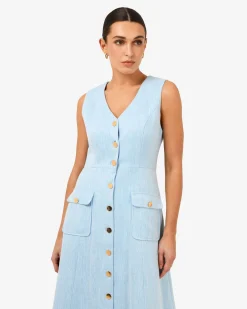 Valena Tweed Midi Dress