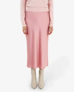Valeria A-line Satin Skirt