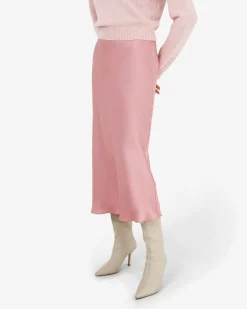 Valeria A-line Satin Skirt