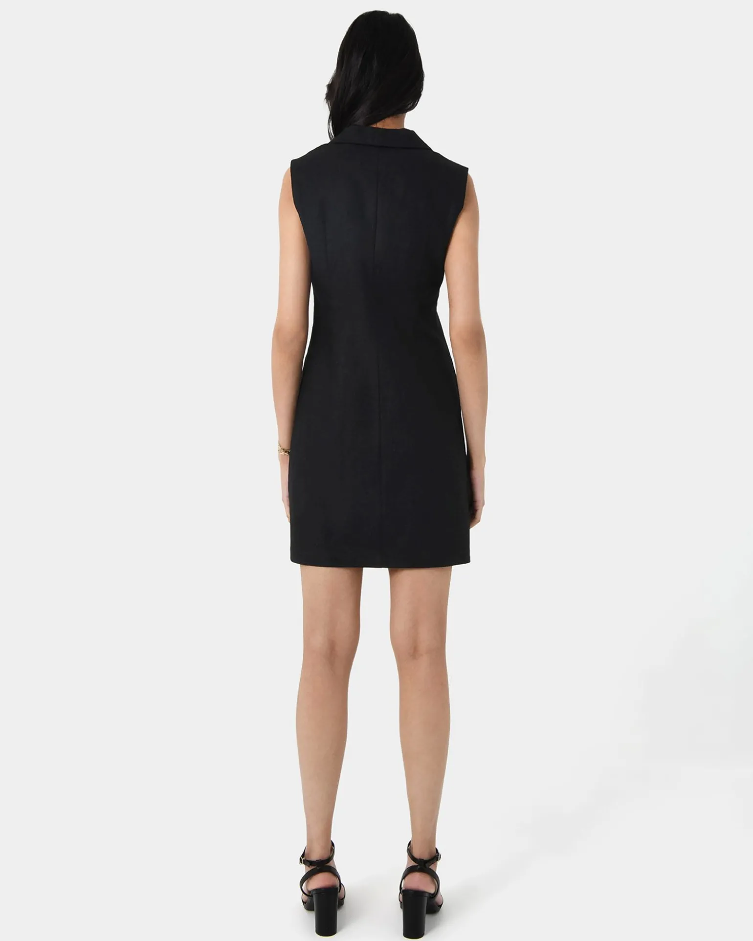 Valeria Buttoned Linen Dress